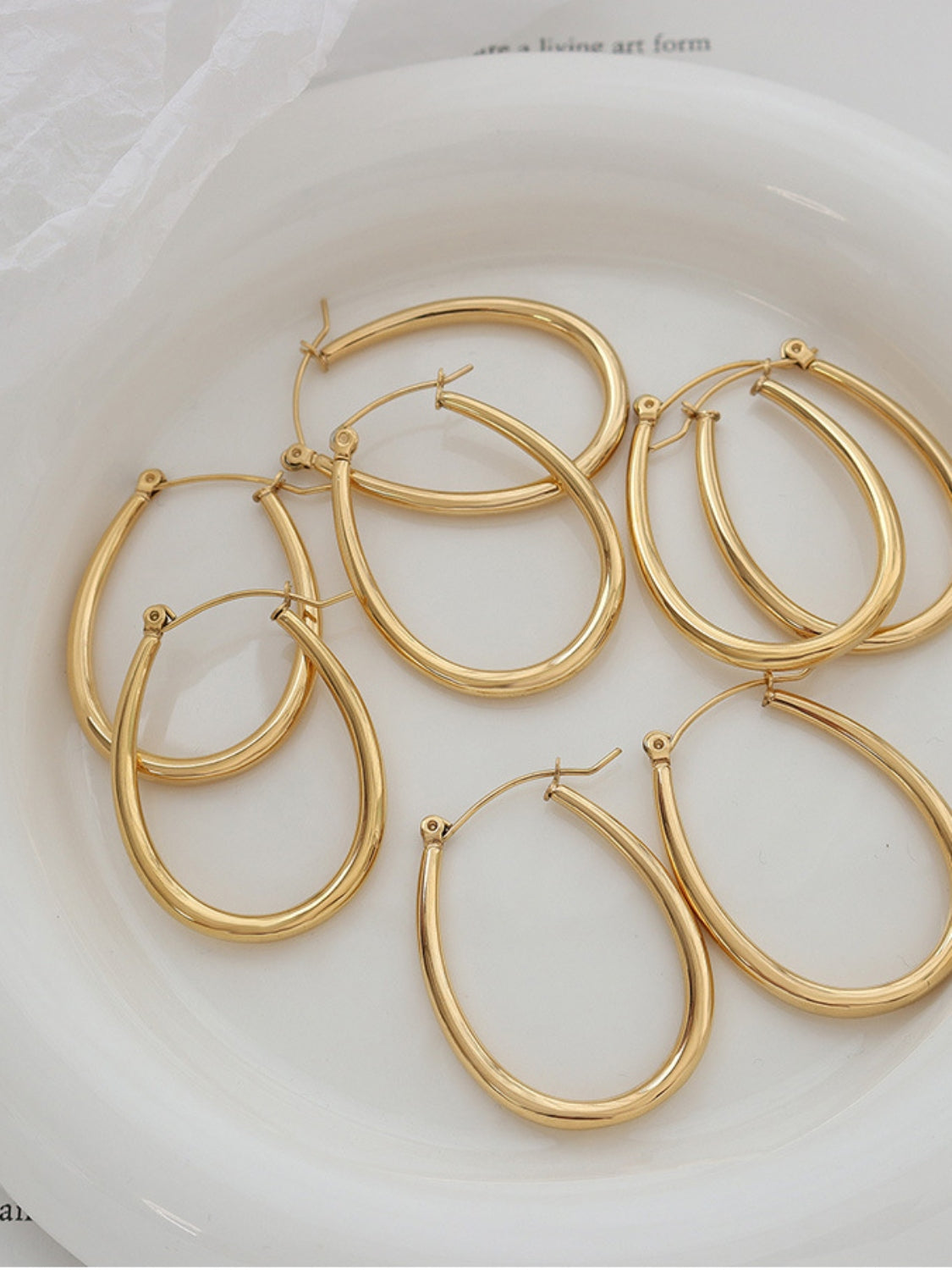 Golden Hoops Elegance Earrings - Marianela's Exclusive Shop