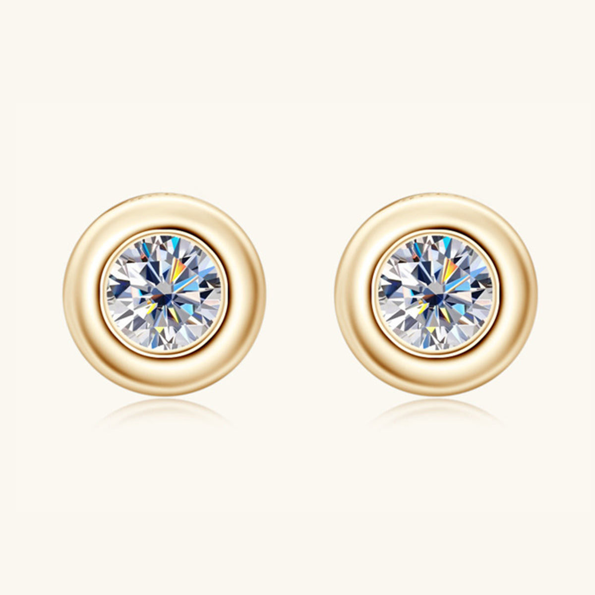 Dazzling Moissanite Sterling Silver Stud Earrings - Marianela's Exclusive Shop