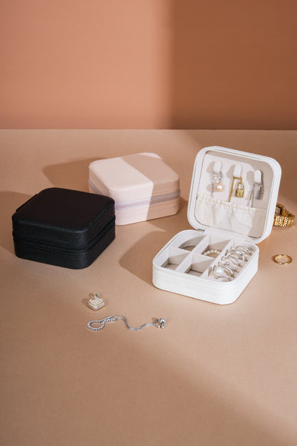 PU Leather Square Jewelry Box - Marianela's Exclusive Shop