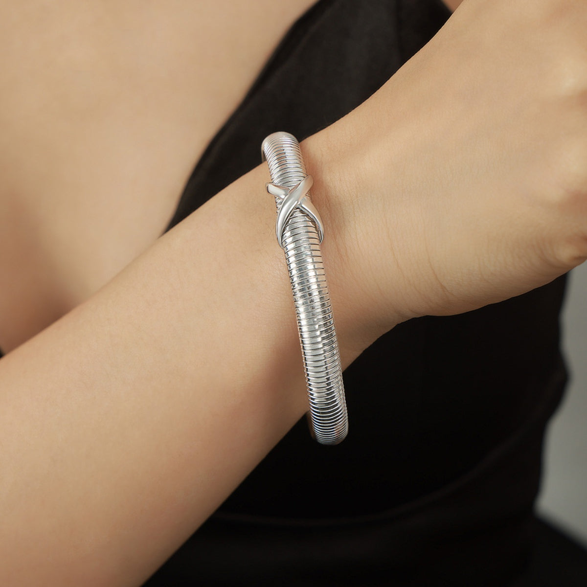 Titanium Steel Spring Shape Bracelet - Marianela's Exclusive Shop