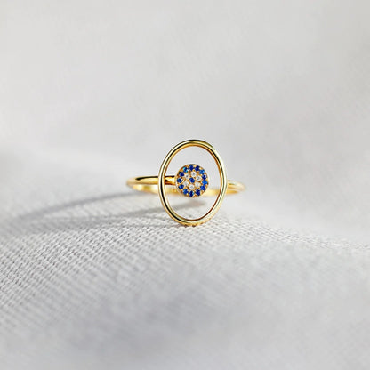 925 Sterling Silver Evil Eye Ring - Marianela's Exclusive Shop