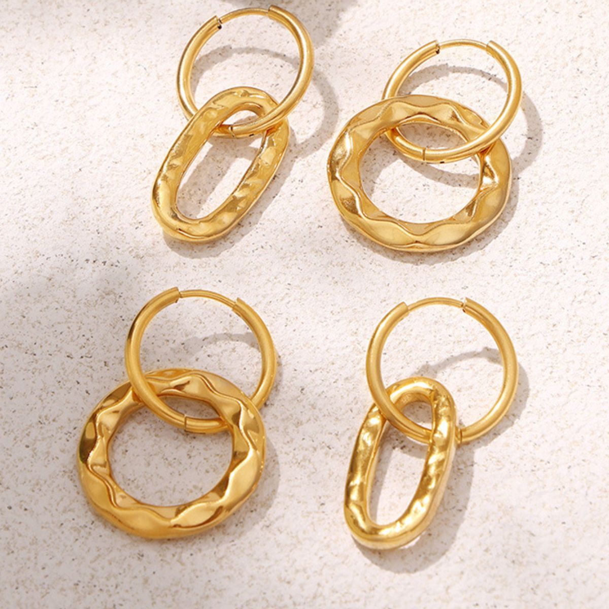 Radiant Gold Annulus Earrings - Marianela's Exclusive Shop