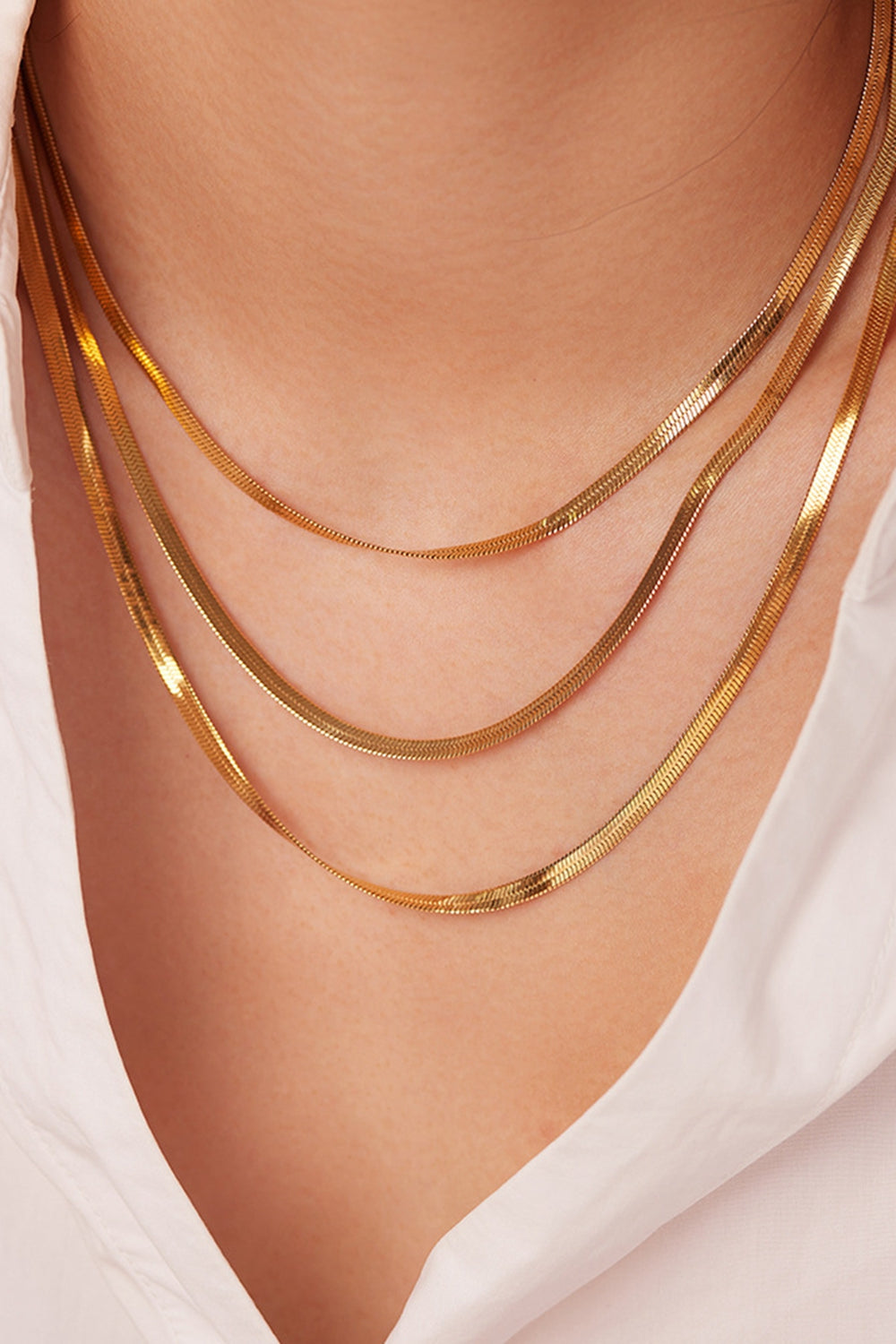 Luxe Triple-Layer Snake Chain Necklace - Marianela's Exclusive Shop