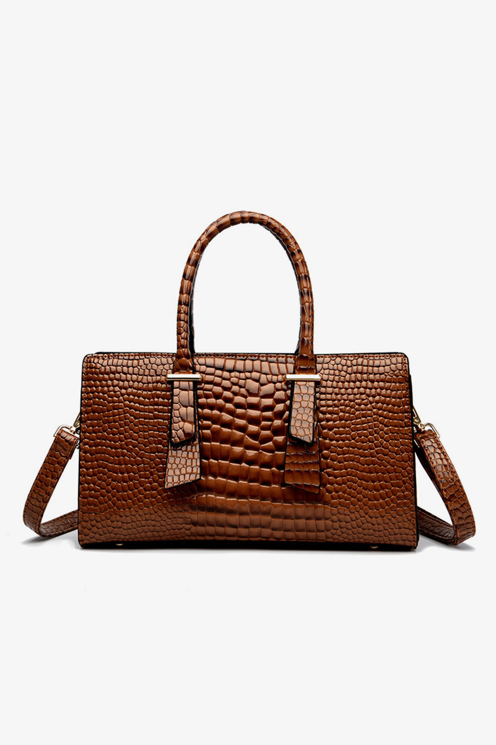 Textured PU Leather Handbag - Marianela's Exclusive Shop