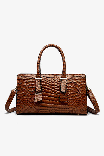 Textured PU Leather Handbag - Marianela's Exclusive Shop