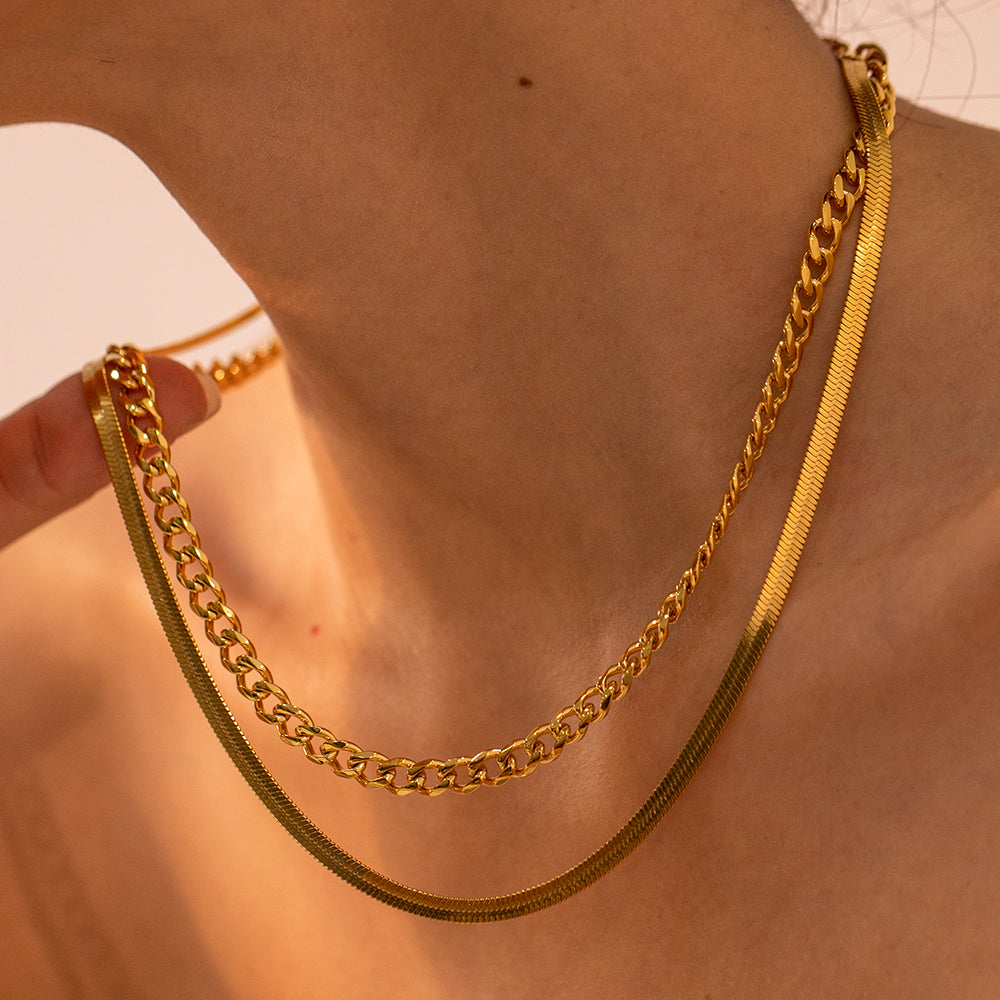 18K Gold-Plated Luxe Layer Necklace