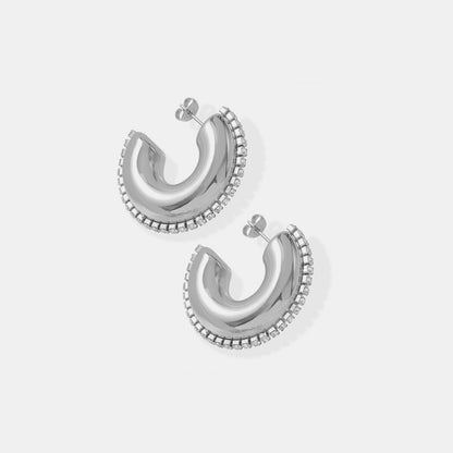 LustreLine Zircon Hoops - Marianela's Exclusive Shop