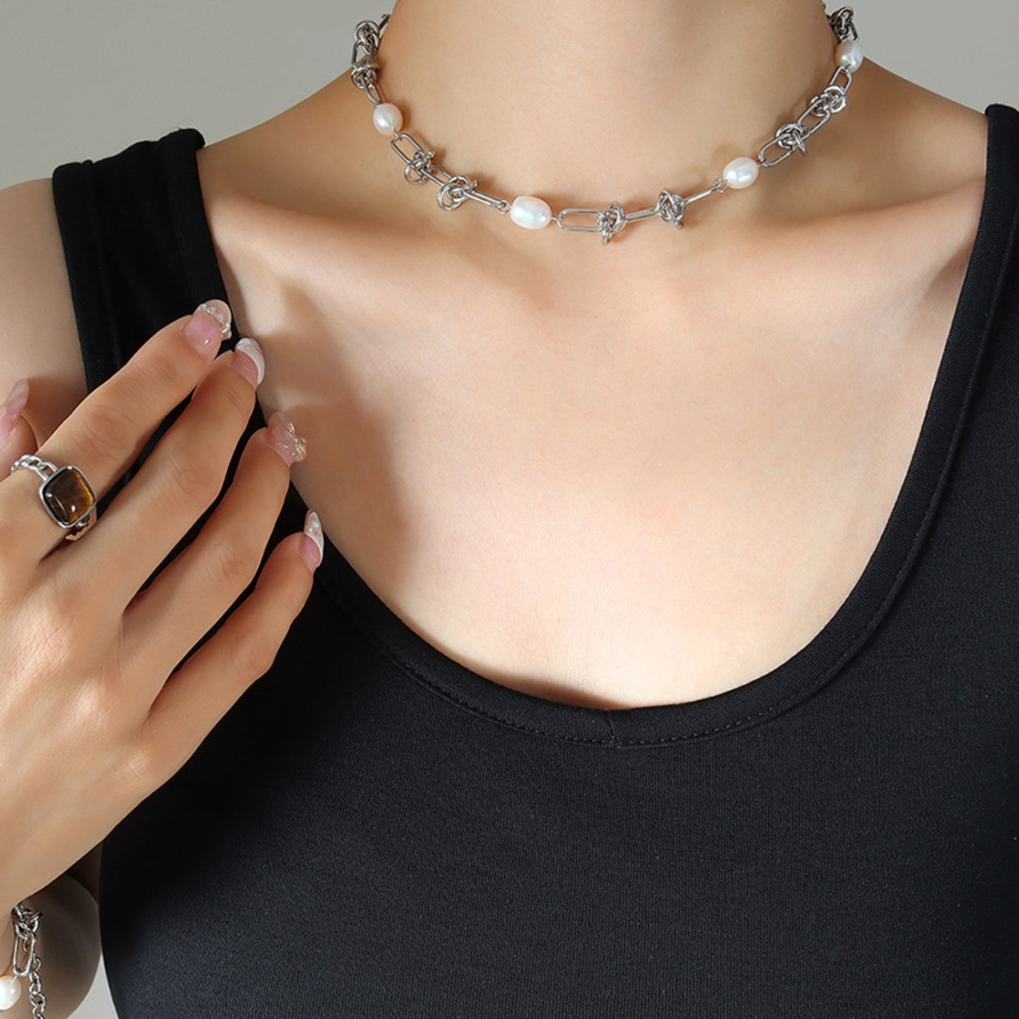 Freshwater Pearl Chain Necklace - Marianela's Exclusive Shop