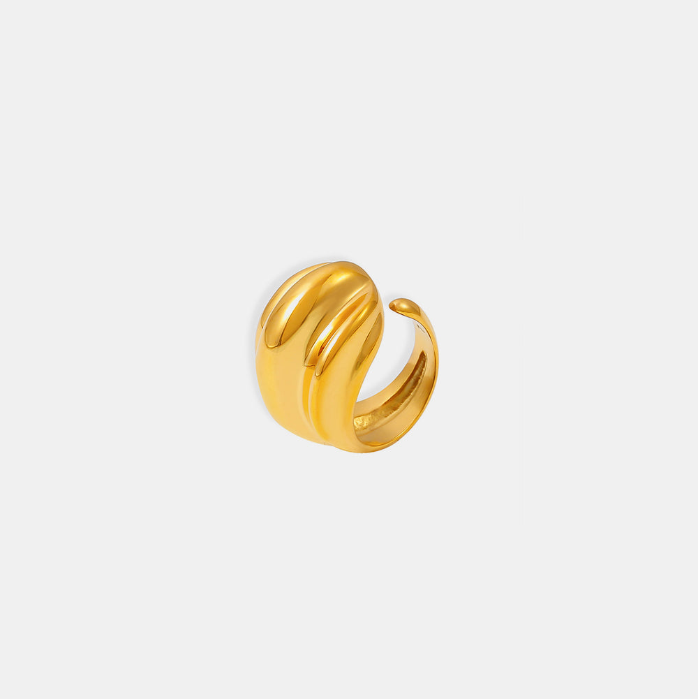 Bold 18K Gold-Plated Open Ring