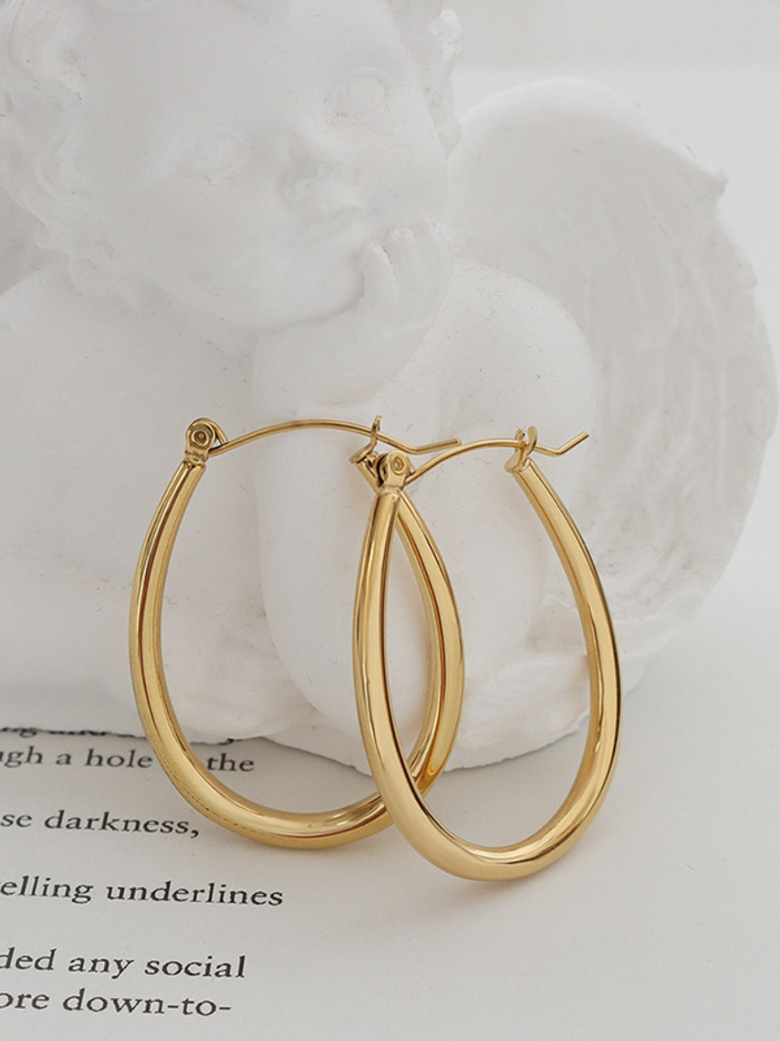 Golden Hoops Elegance Earrings - Marianela's Exclusive Shop