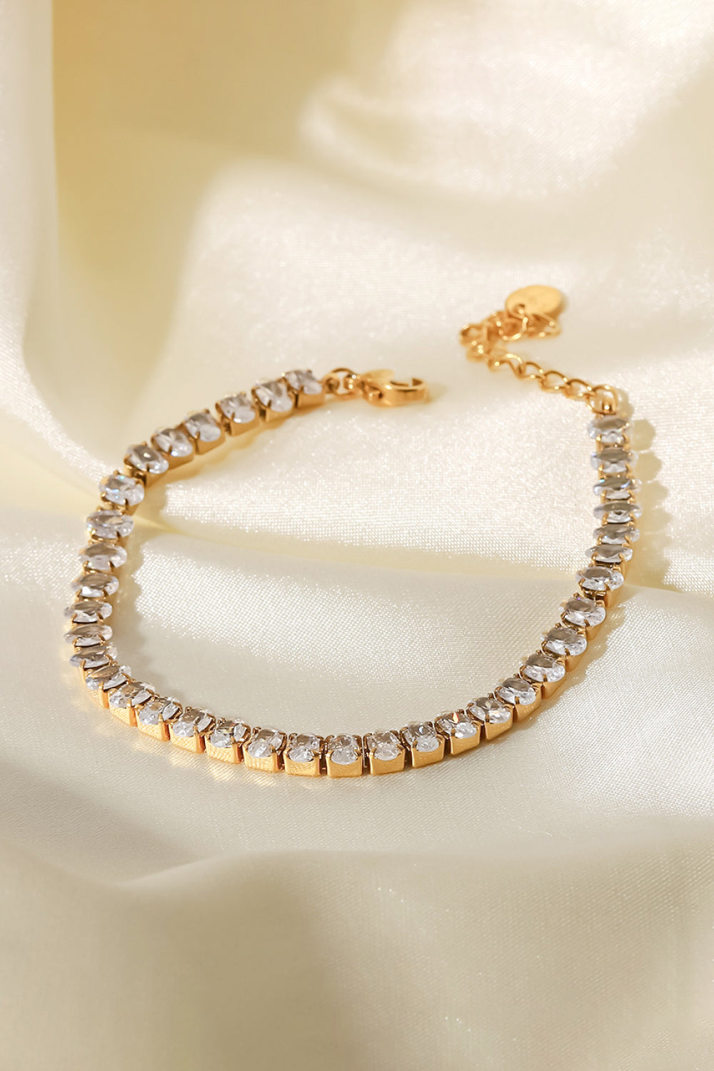 Zircon Tennis Link Bracelet