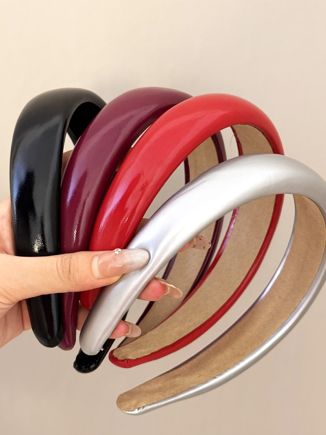 Shiny PU Leather Wide Headband - Marianela's Exclusive Shop
