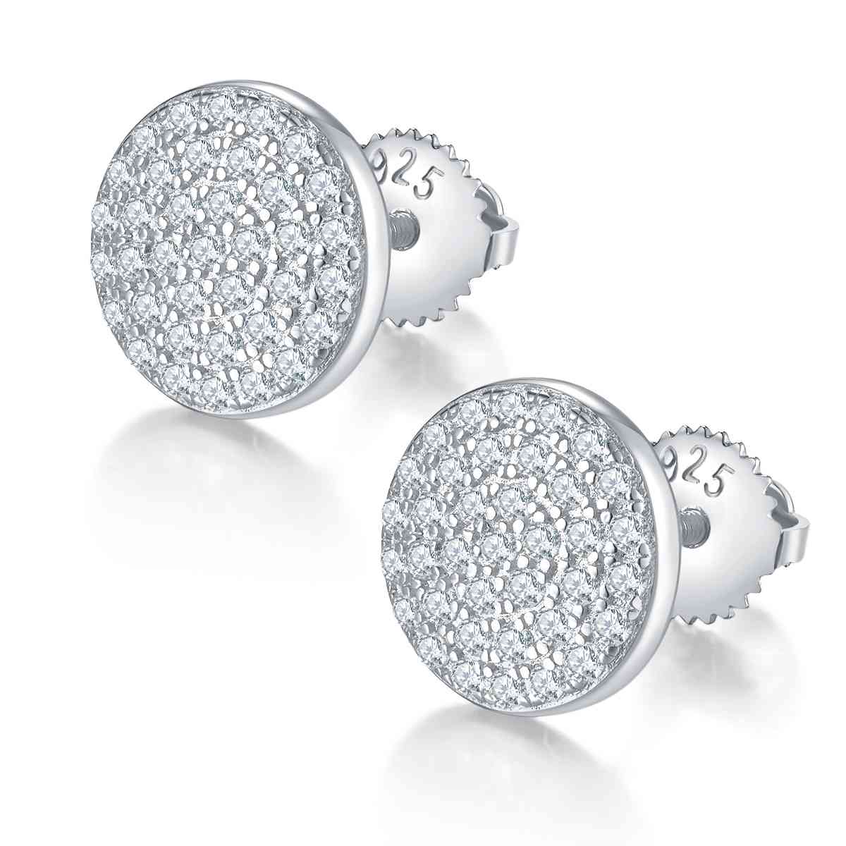 Radiant Moissanite Stud Earrings - Marianela's Exclusive Shop